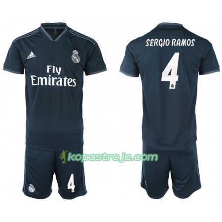 Billiga Fotbollströjor Real Madrid SERGIO RAMOS 4 Barn Borta tröja 2018/19 Kortärmad